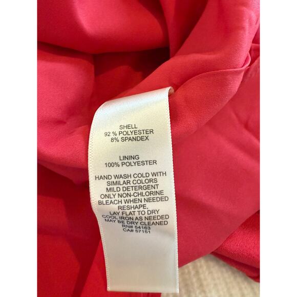 Eliza J Modest Sleeveless Spring Sheath Dress Poppy Red 16 - Picture 7 of 7